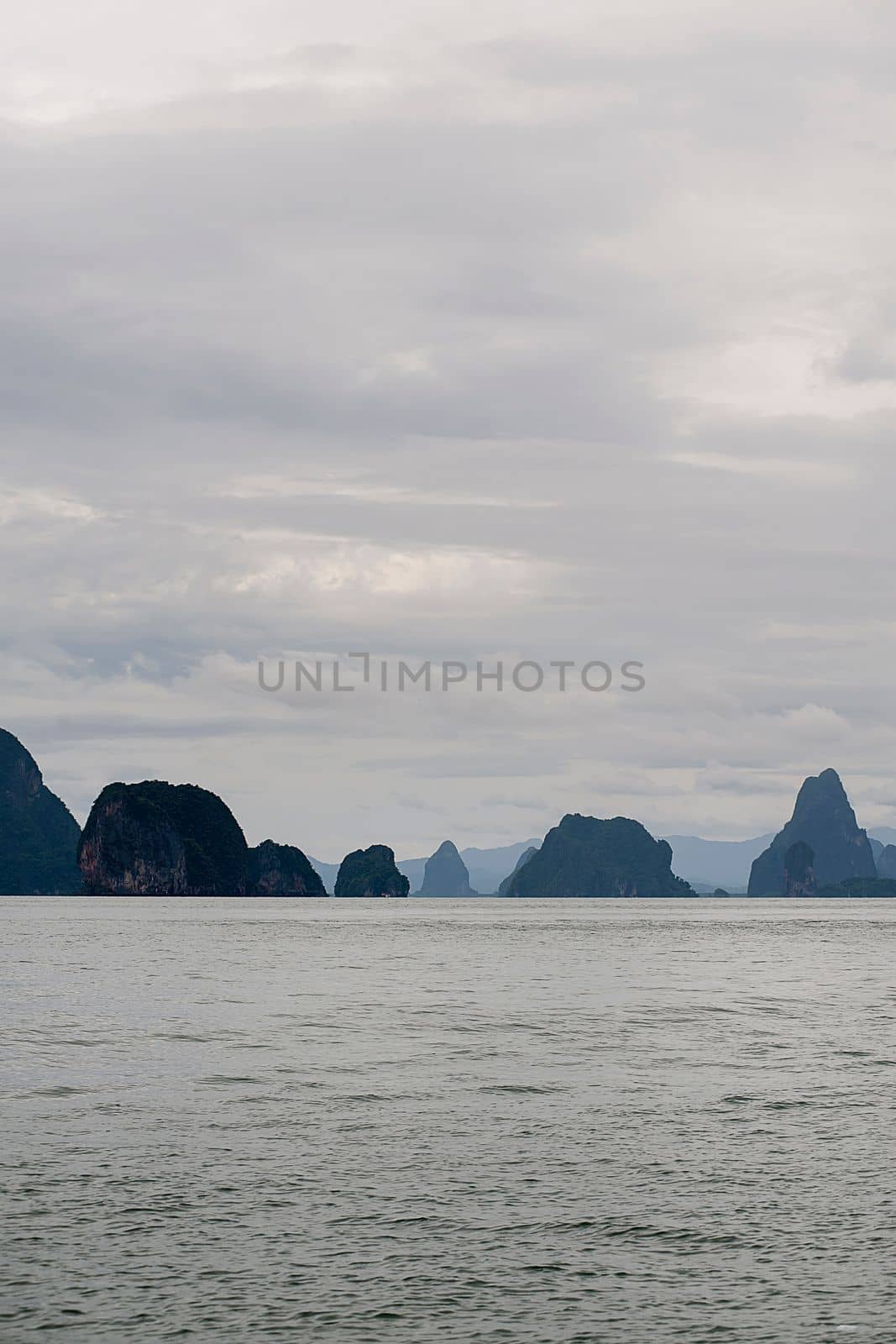 Panoramic view of Pang Nga Bay, Thailand, Asia