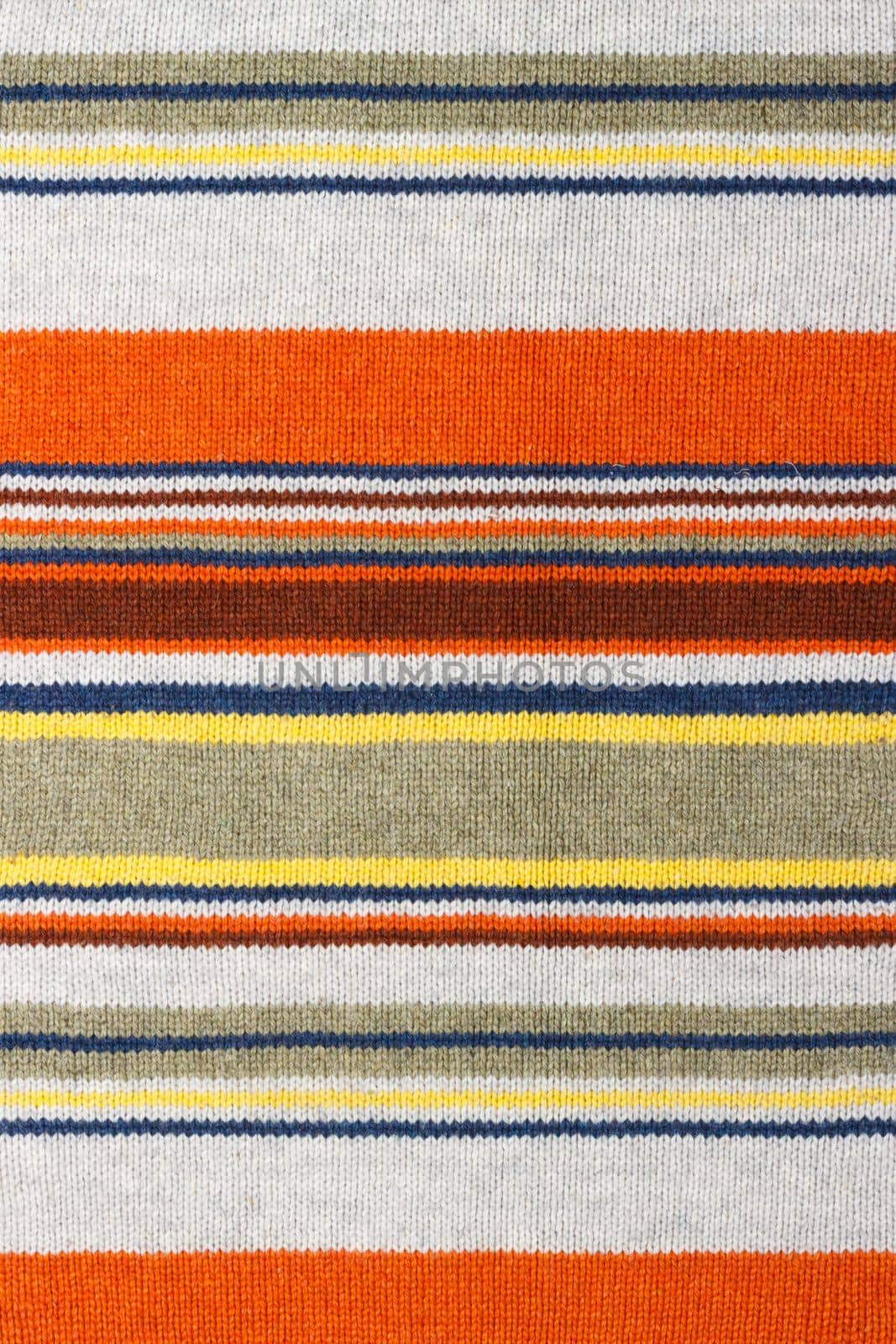 Colorful stripy mohair woolen fabric texture close up. Fabric multicolor background.