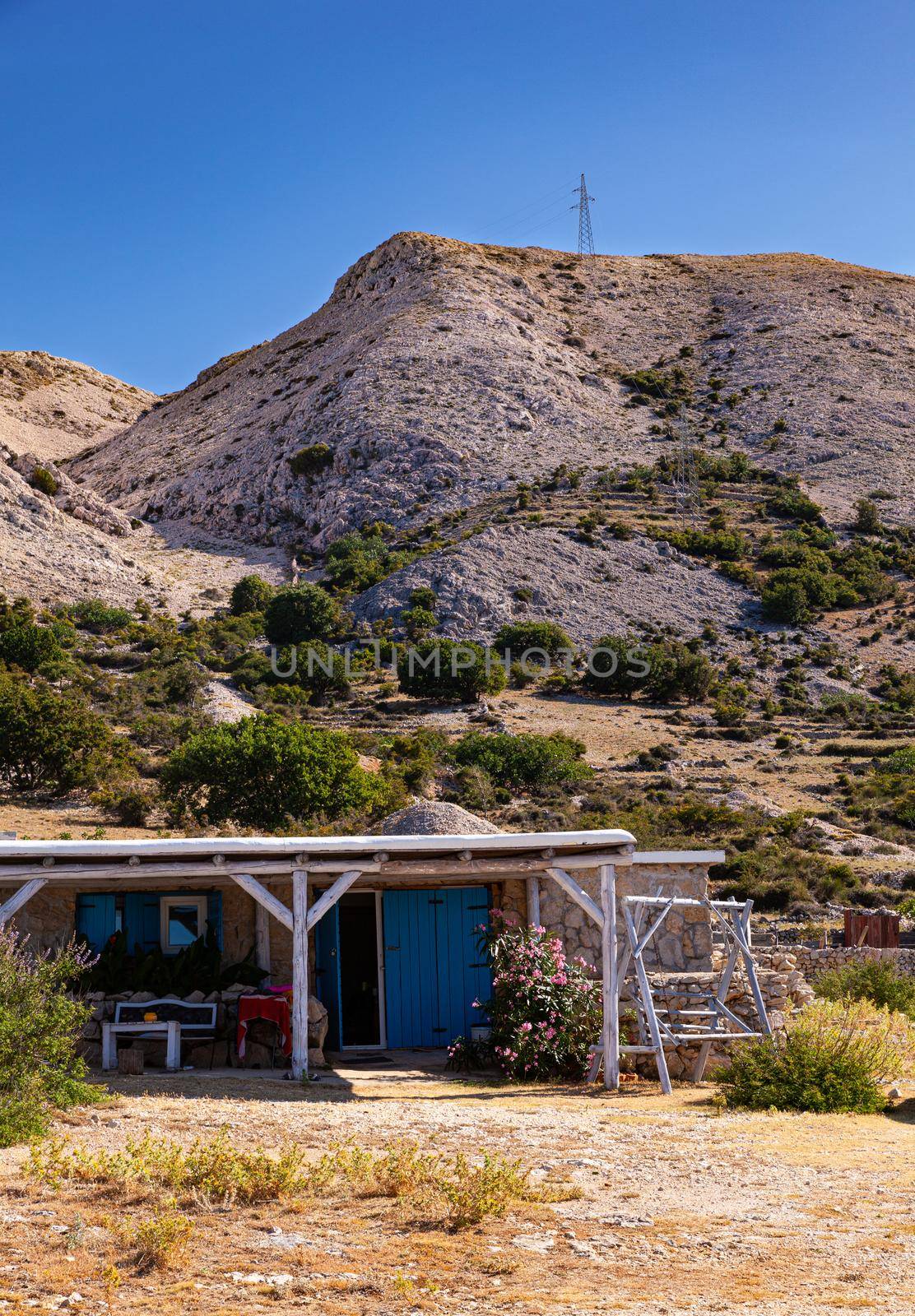 House in the Stara Baska countryside, Krk. Croatia