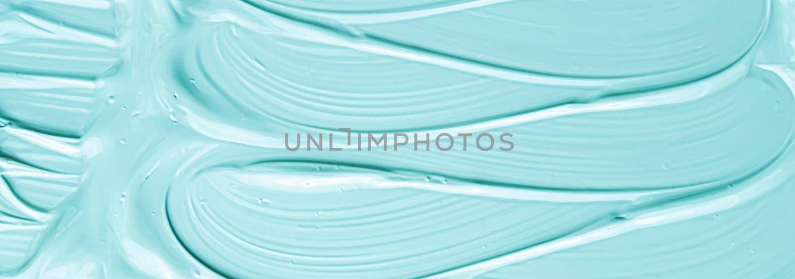 Mint cosmetic texture background, make-up and skincare cosmetics cream product, luxury beauty brand, holiday flatlay design or abstract wall art and paint strokes by Anneleven