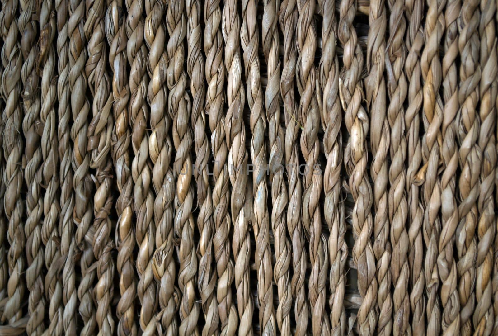 Texture, wicker basket. Close-up photo of a wicker basket.