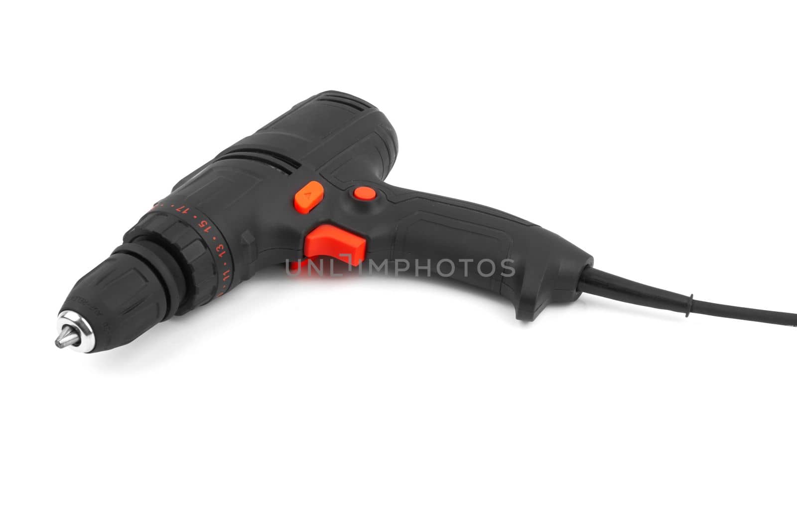 Screwdriver or drill isolated on a white background