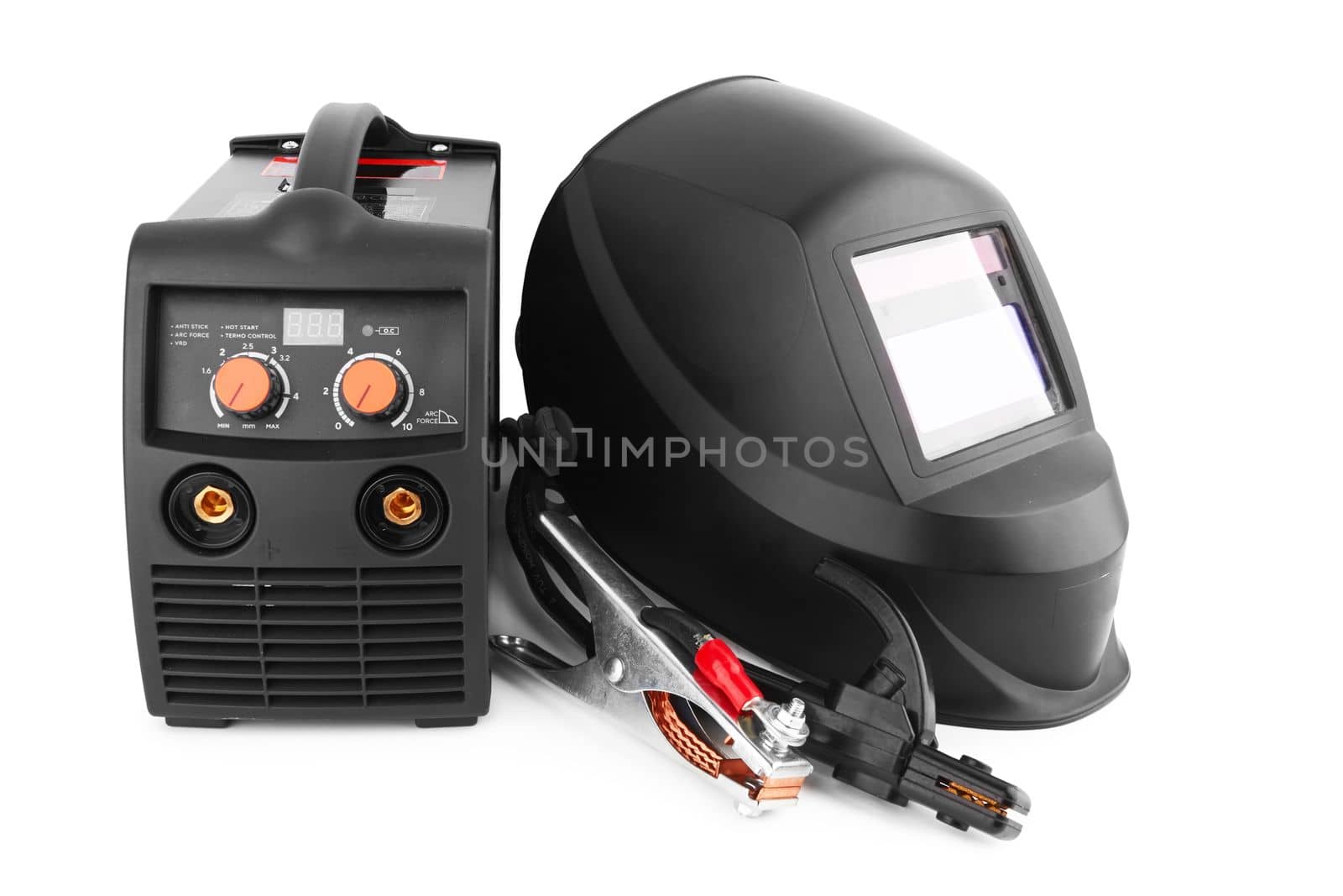 Welding equipment isolated on a white background