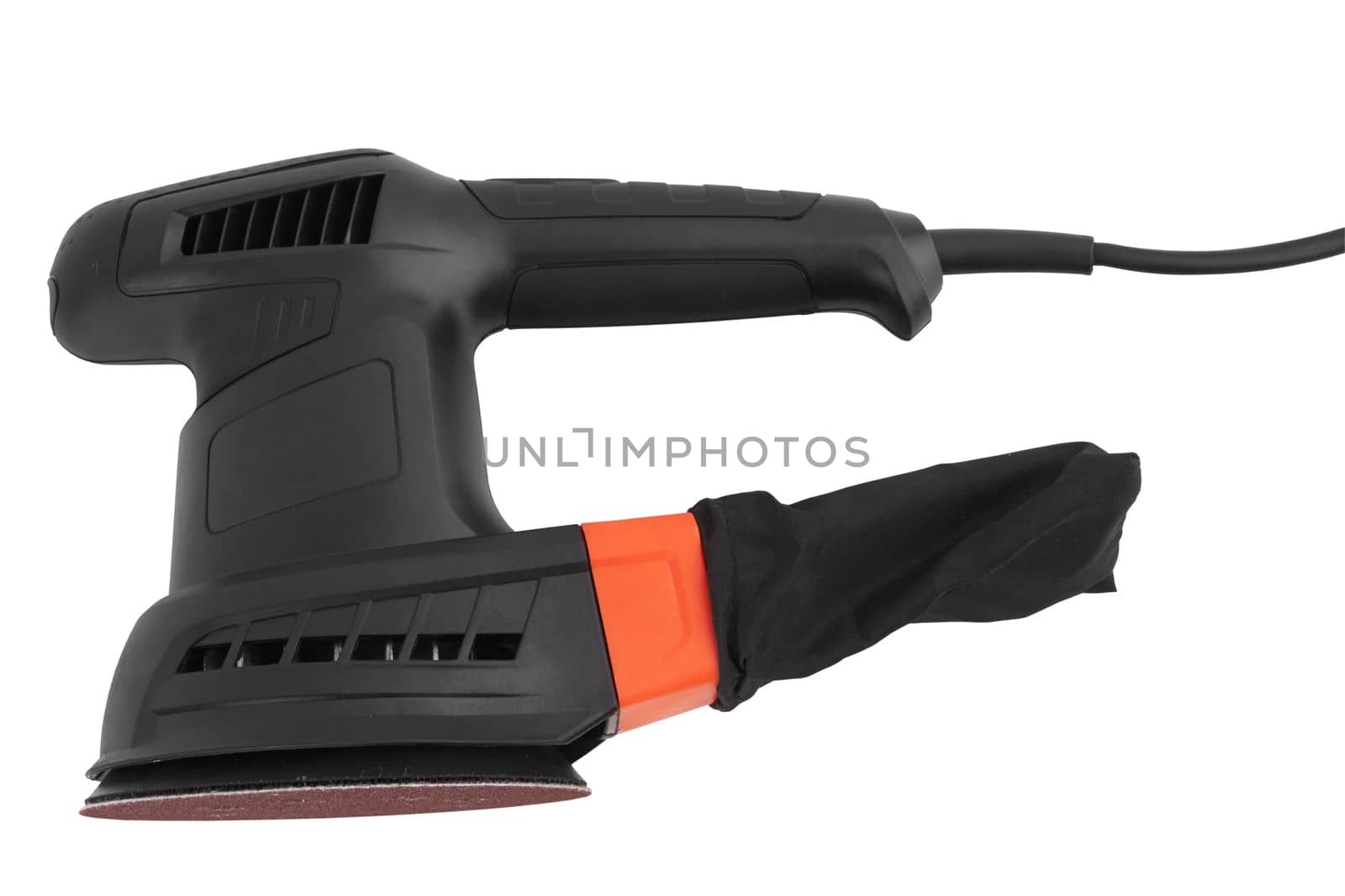 Electric sander tool isolated on white background