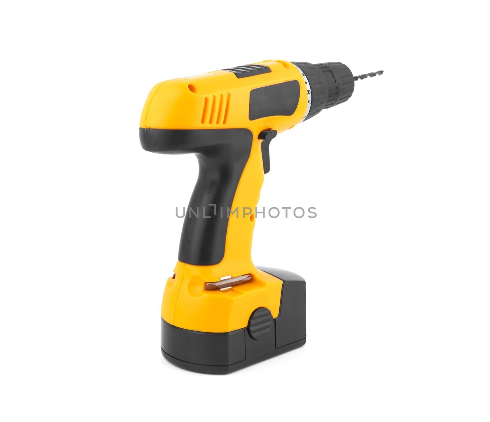 Screwdriver or drill isolated on a white background