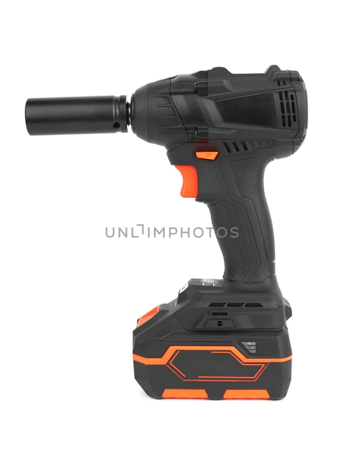 Electric impact wrench isolated on white background