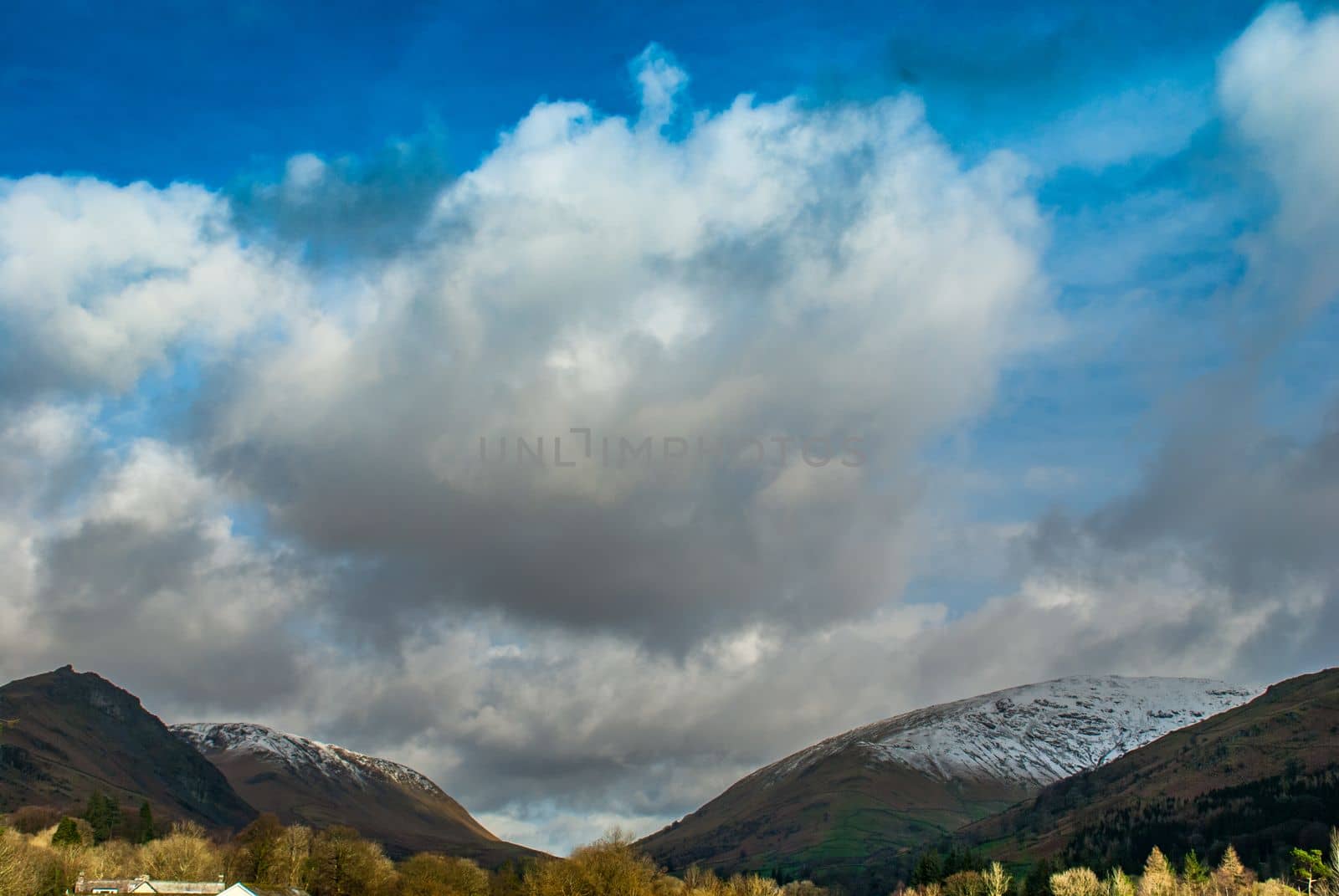 Beautiful mountains in the area Lake District. UK