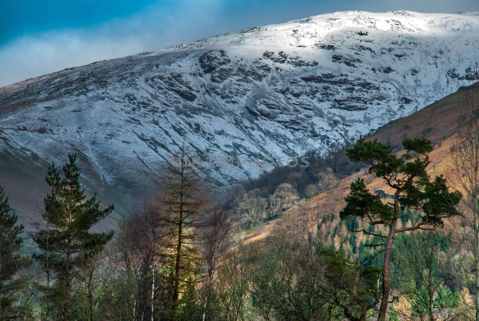 Beautiful mountains in the area Lake District. UK