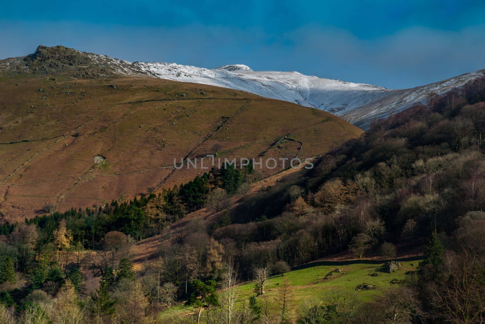 Beautiful mountains in the area Lake District. UK