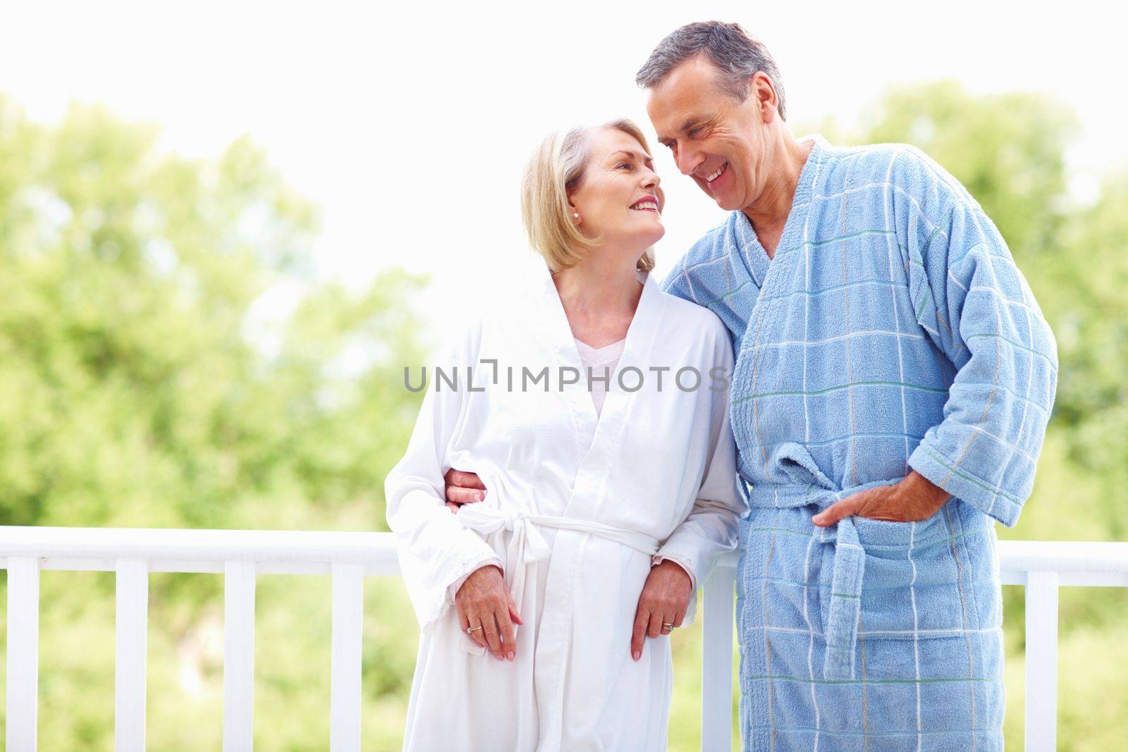 Romantic senior couple on a retirement holiday. Portrait of a romantic senior couple on a retirement holiday