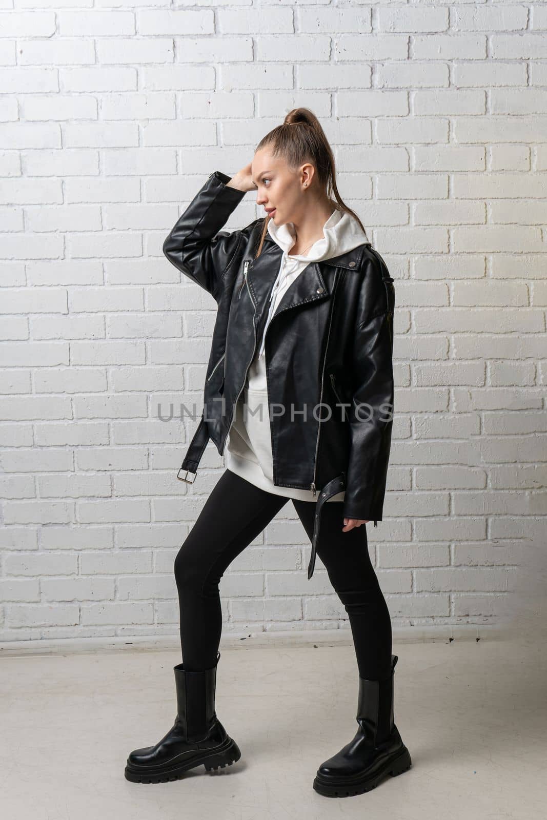 background jacket clothing black zipper casual style white leather isolated design clothes fashion by 89167702191