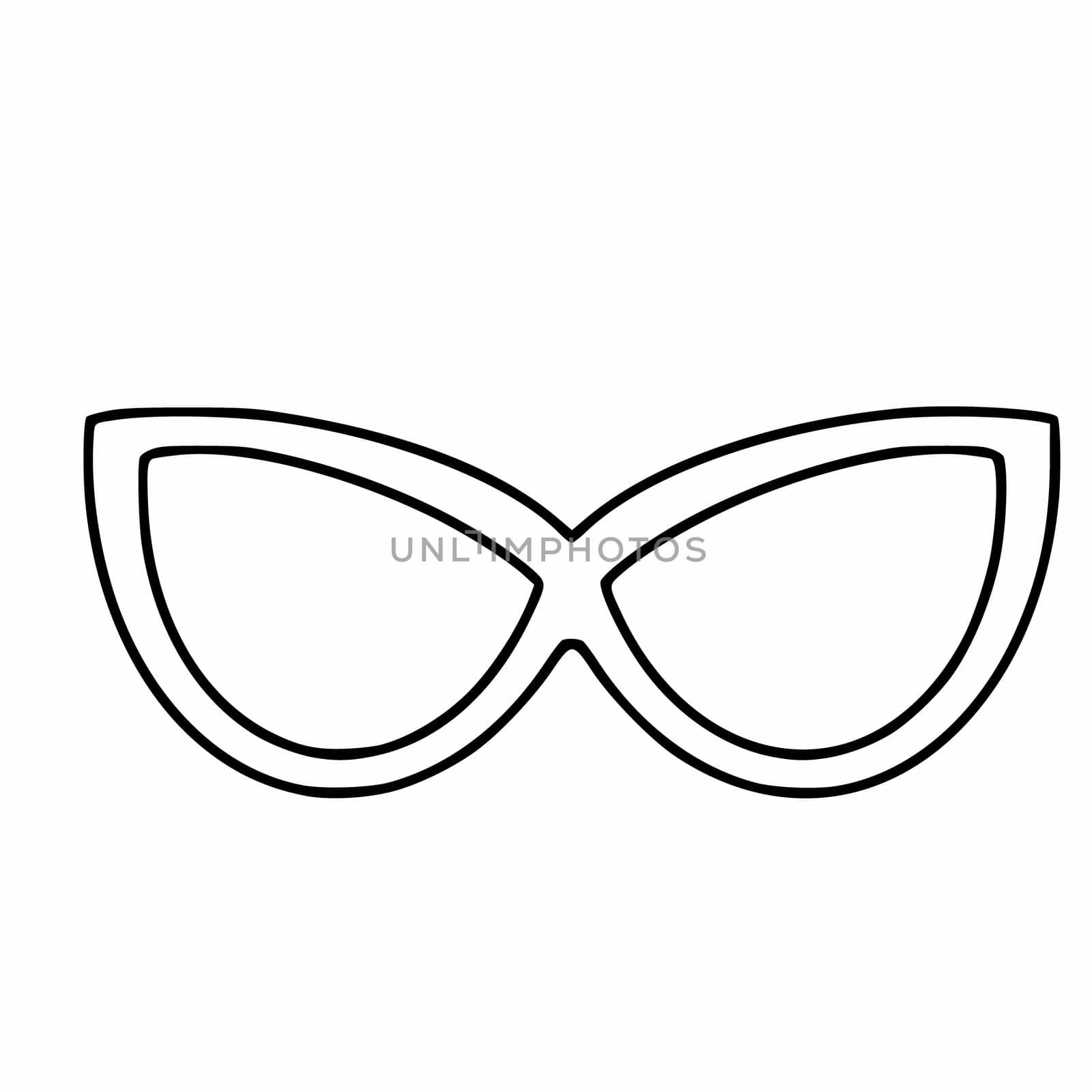Doodle-style sunglasses. Fashionable glasses for vision. by polinka_art
