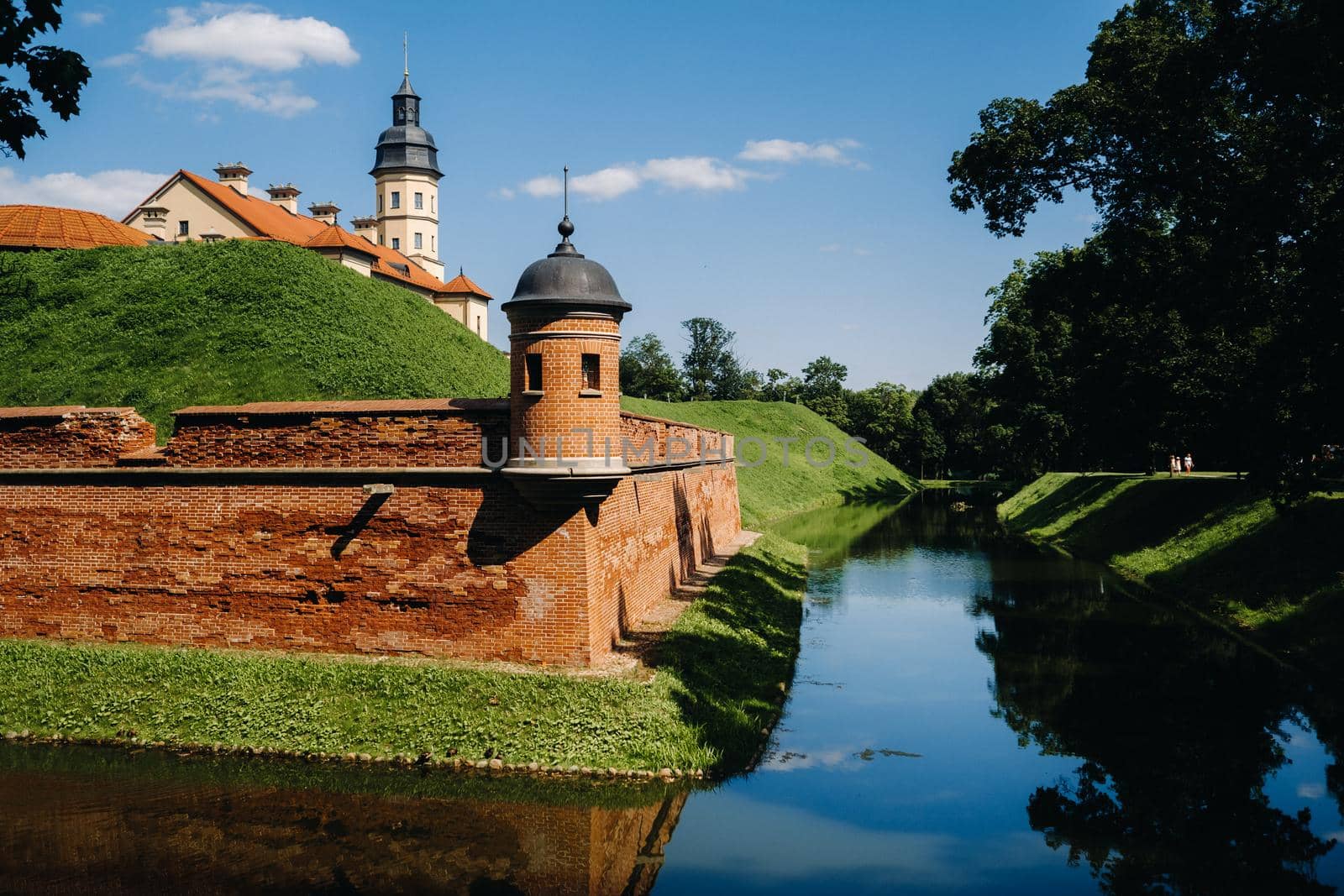 Summer Nesvizh Castle in the city of Nesvizh.Belarus.