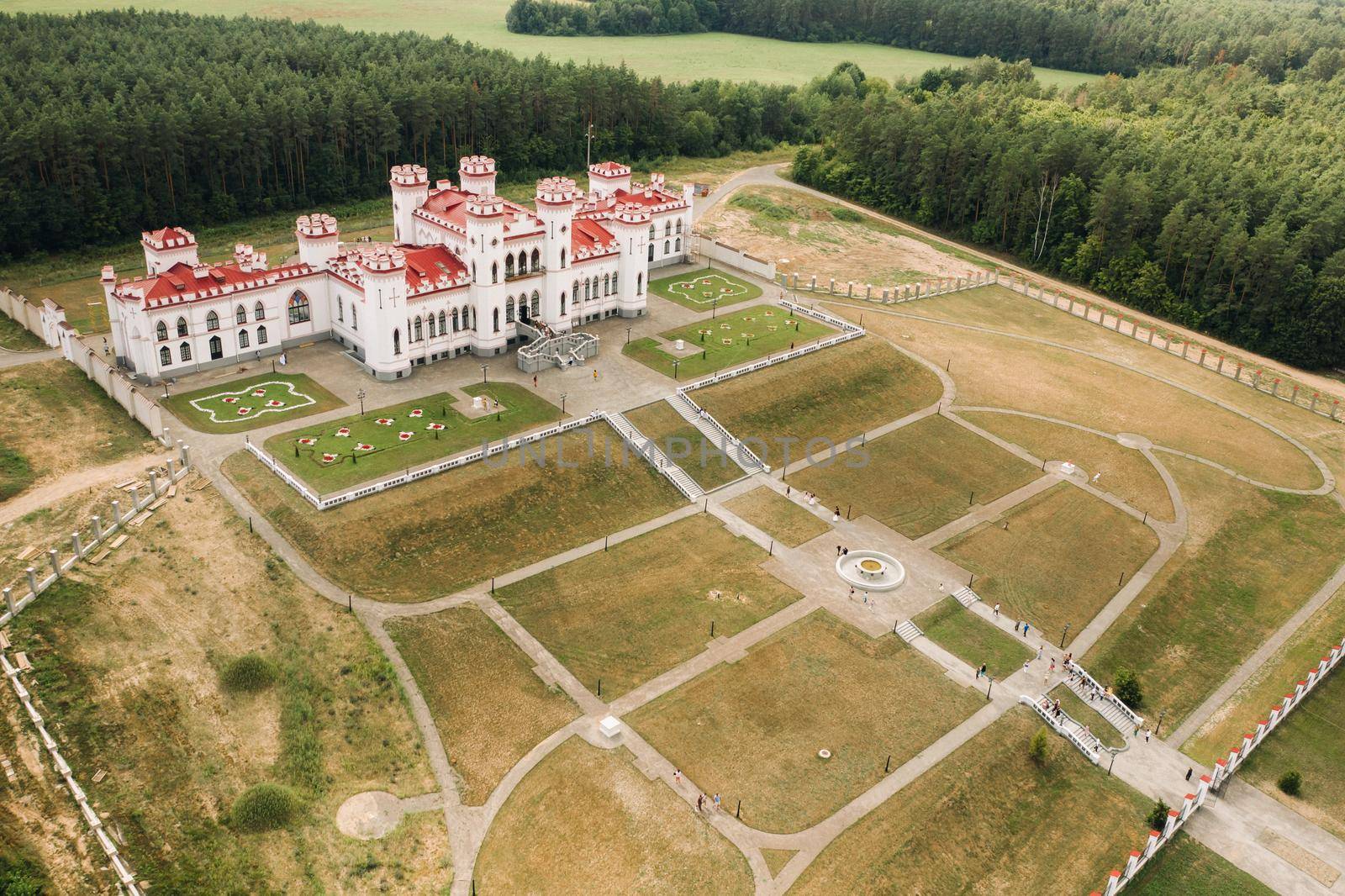 Summer Kossovsky Castle in Belarus.Puslovsky Palace by Lobachad