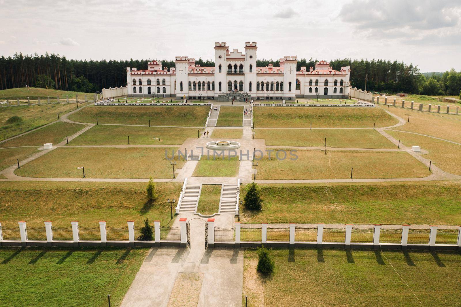 Summer Kossovsky Castle in Belarus.Puslovsky Palace by Lobachad