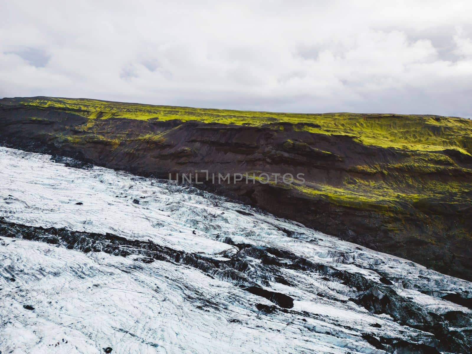 Drangajokull glacier, Vatnajokull National Park in Iceland. Autumn time in Iceland, meltwater from the glacier. Glacier land. High quality photo