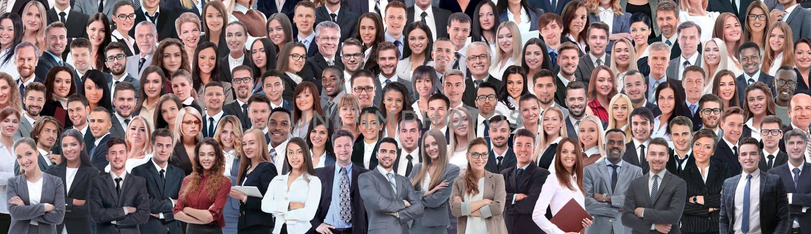 Business people group collage background by asdf