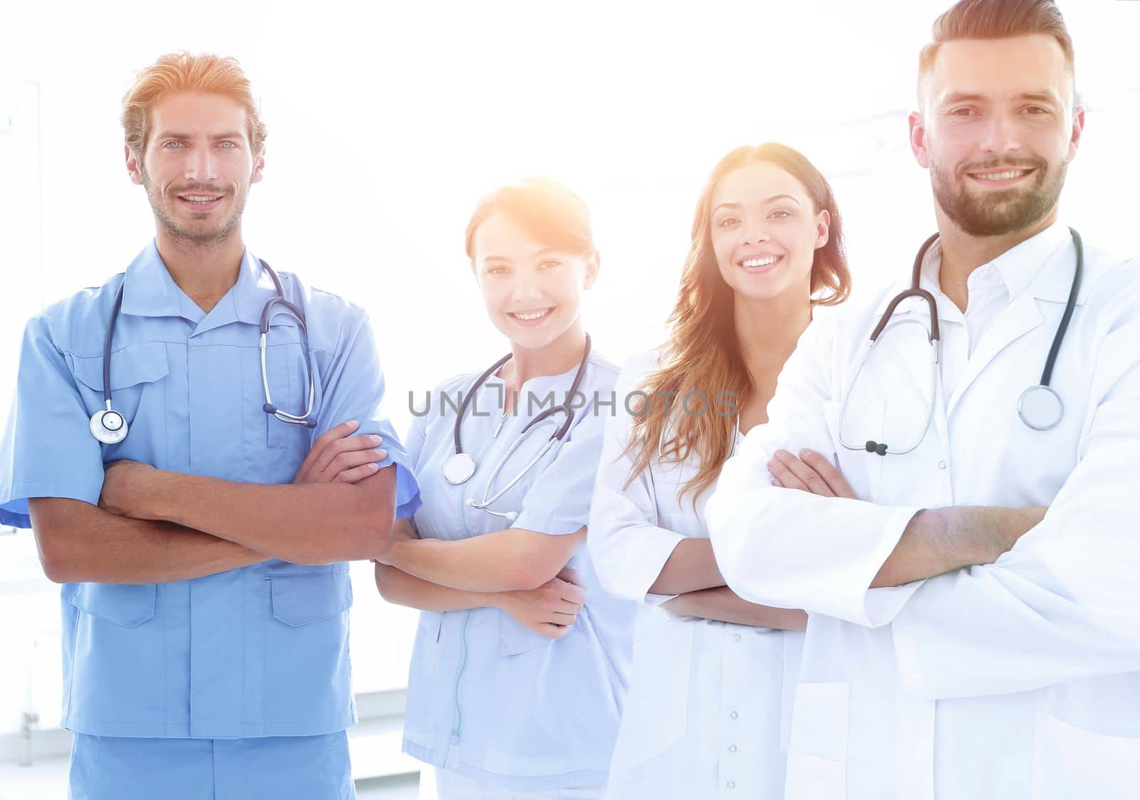 portrait of the leading members of the medical center.photo with copy space