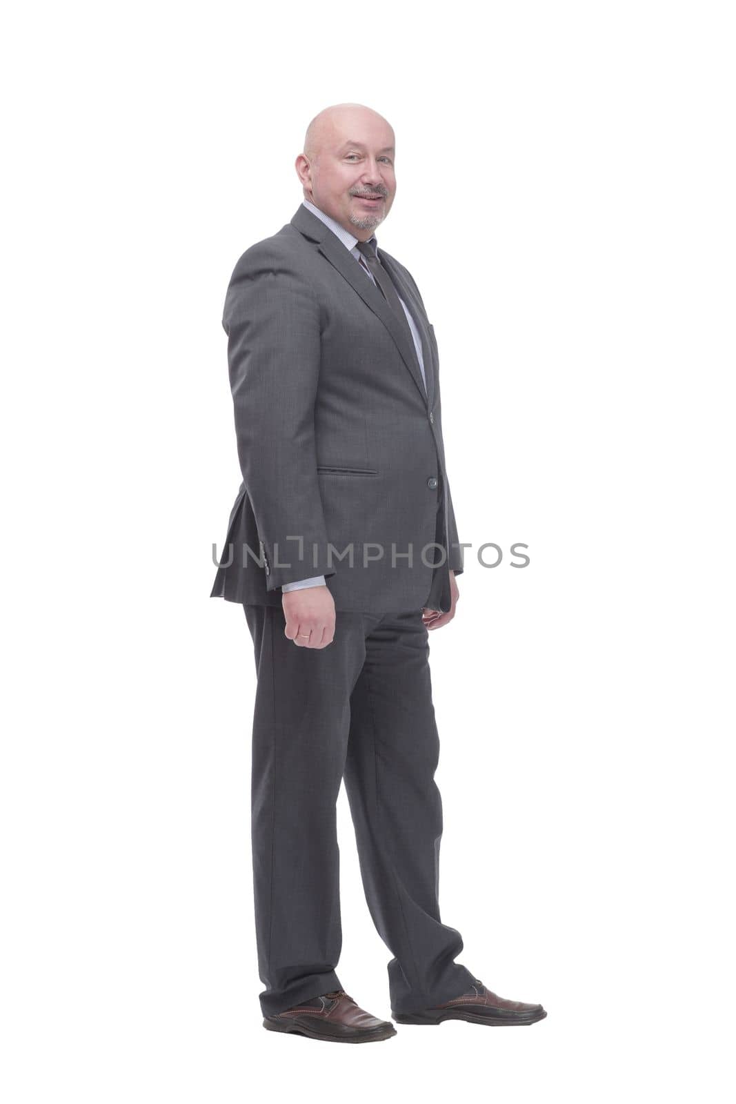 Mature business man .isolated on a white background. by asdf