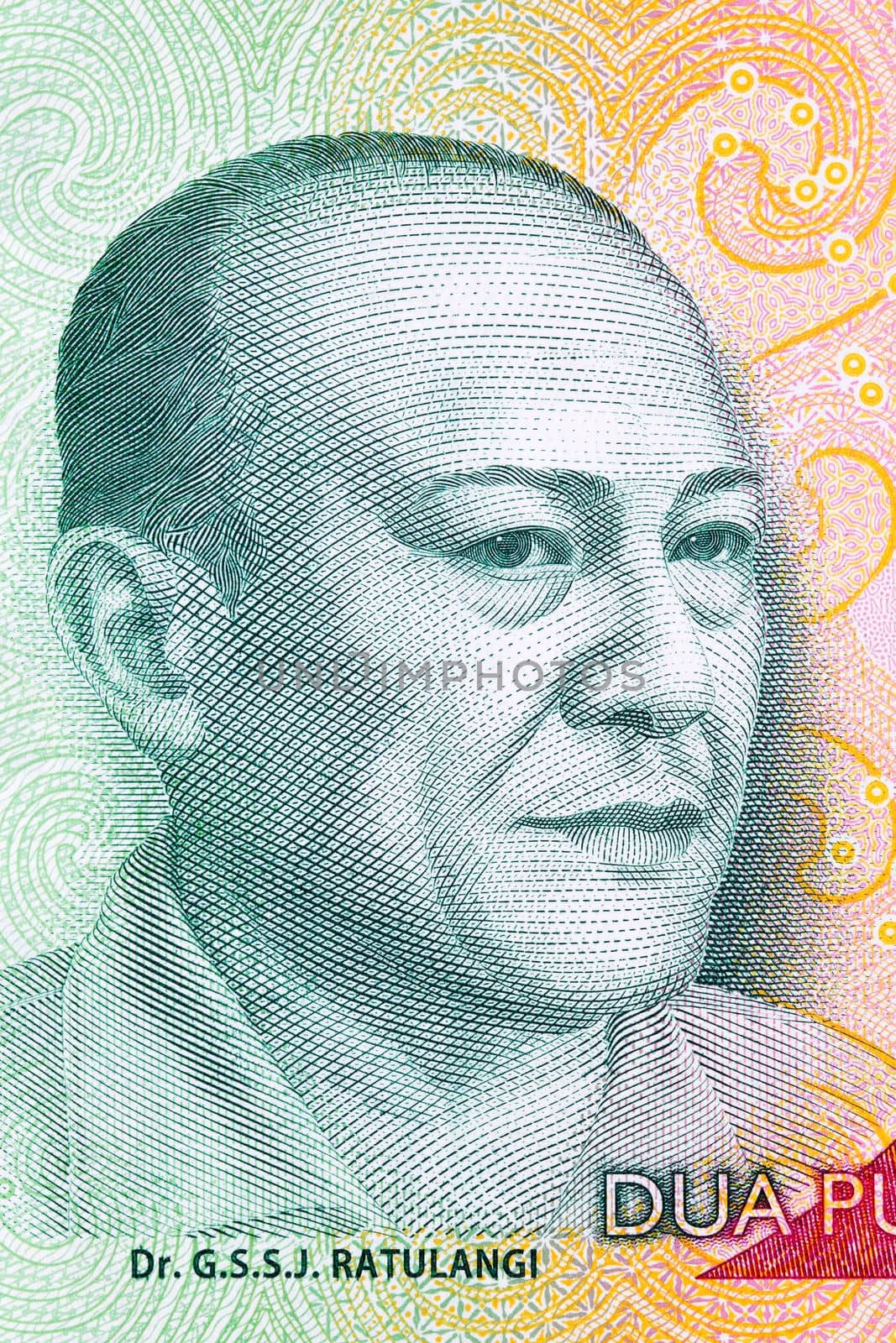 Sam Ratulangi a portrait from Indonesian money by johan10