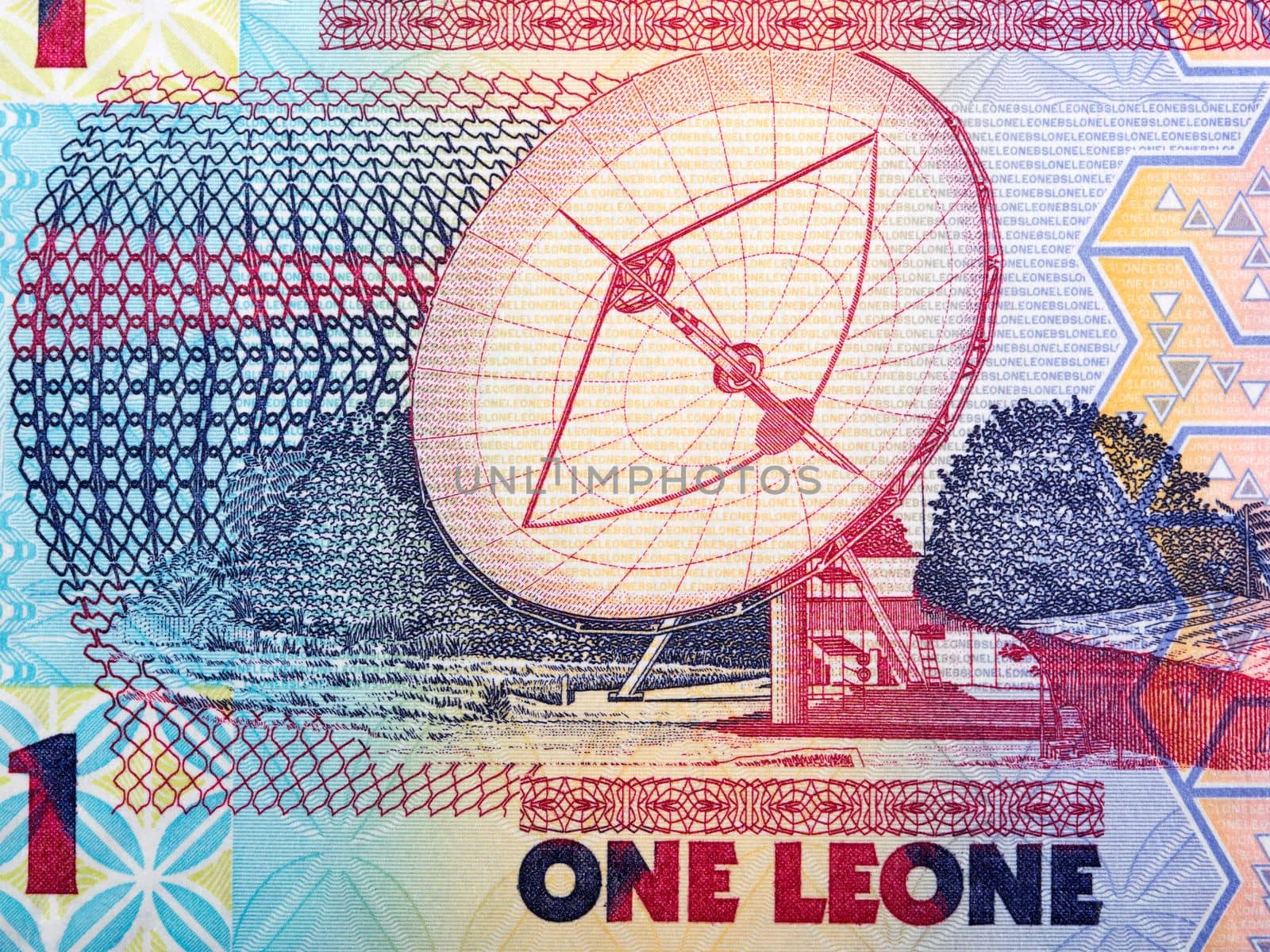 Antenna from Sierra Leonean money - Leone