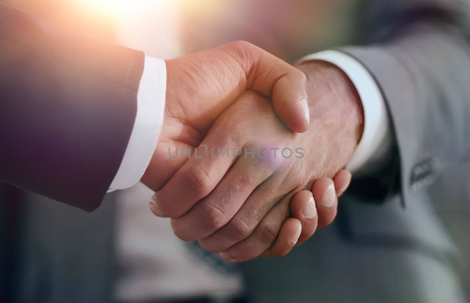 Business men giving a handshake. Business concept by asdf