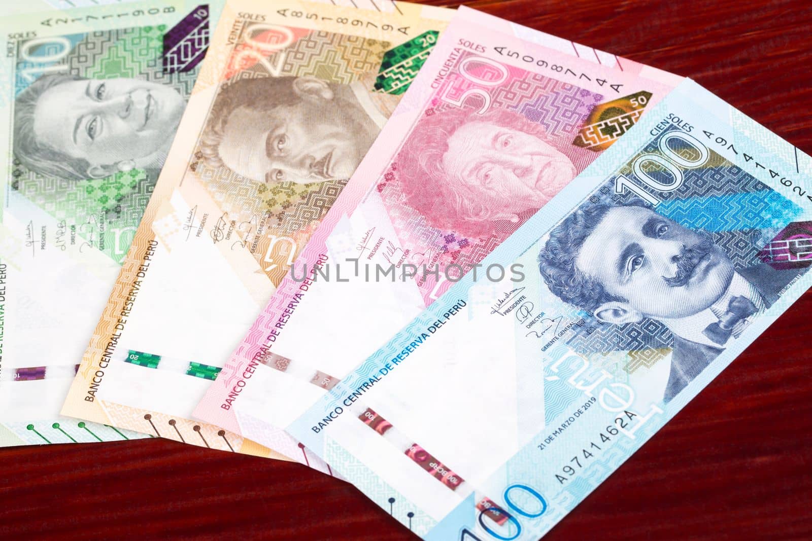 Peruvian money - Soles a business background