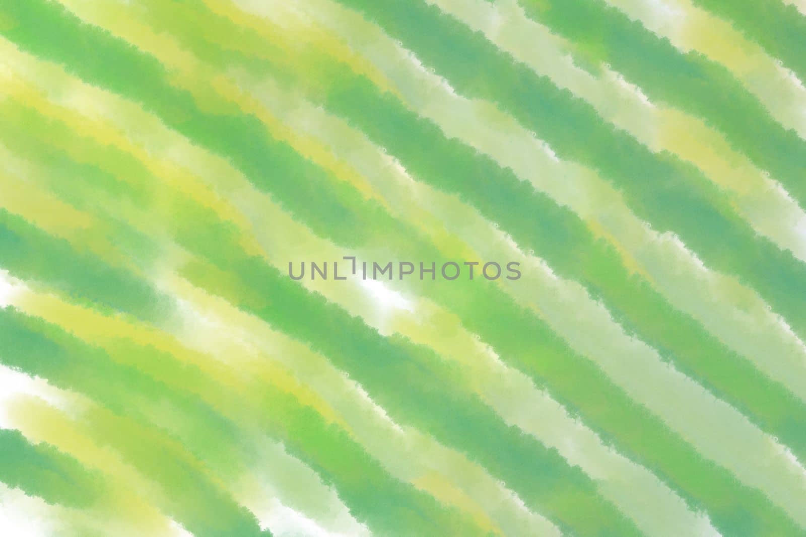 Abstract watercolor background. Contemporary art. Green and yellow spots on textured paper. Overlay with watercolor. Card, template.