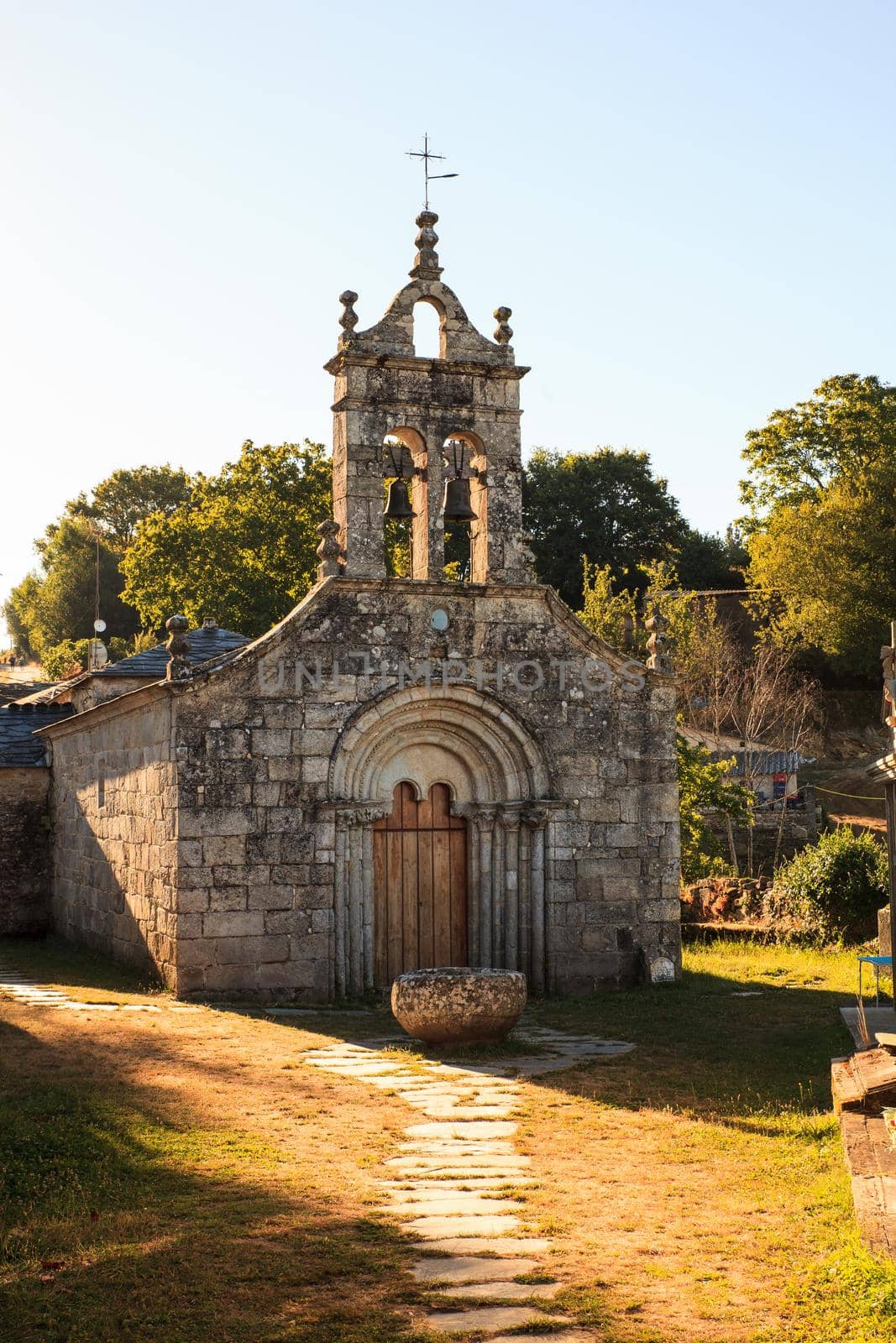 View of Little church of little town, Spain