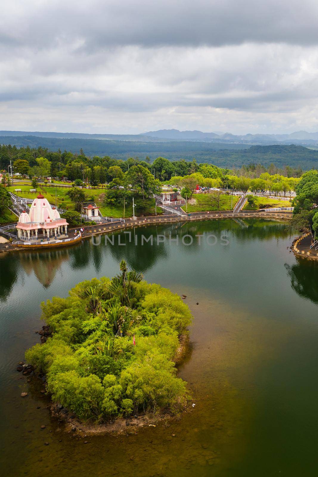 The Ganga Talao Temple in Grand bassin, Savanne, Mauritius