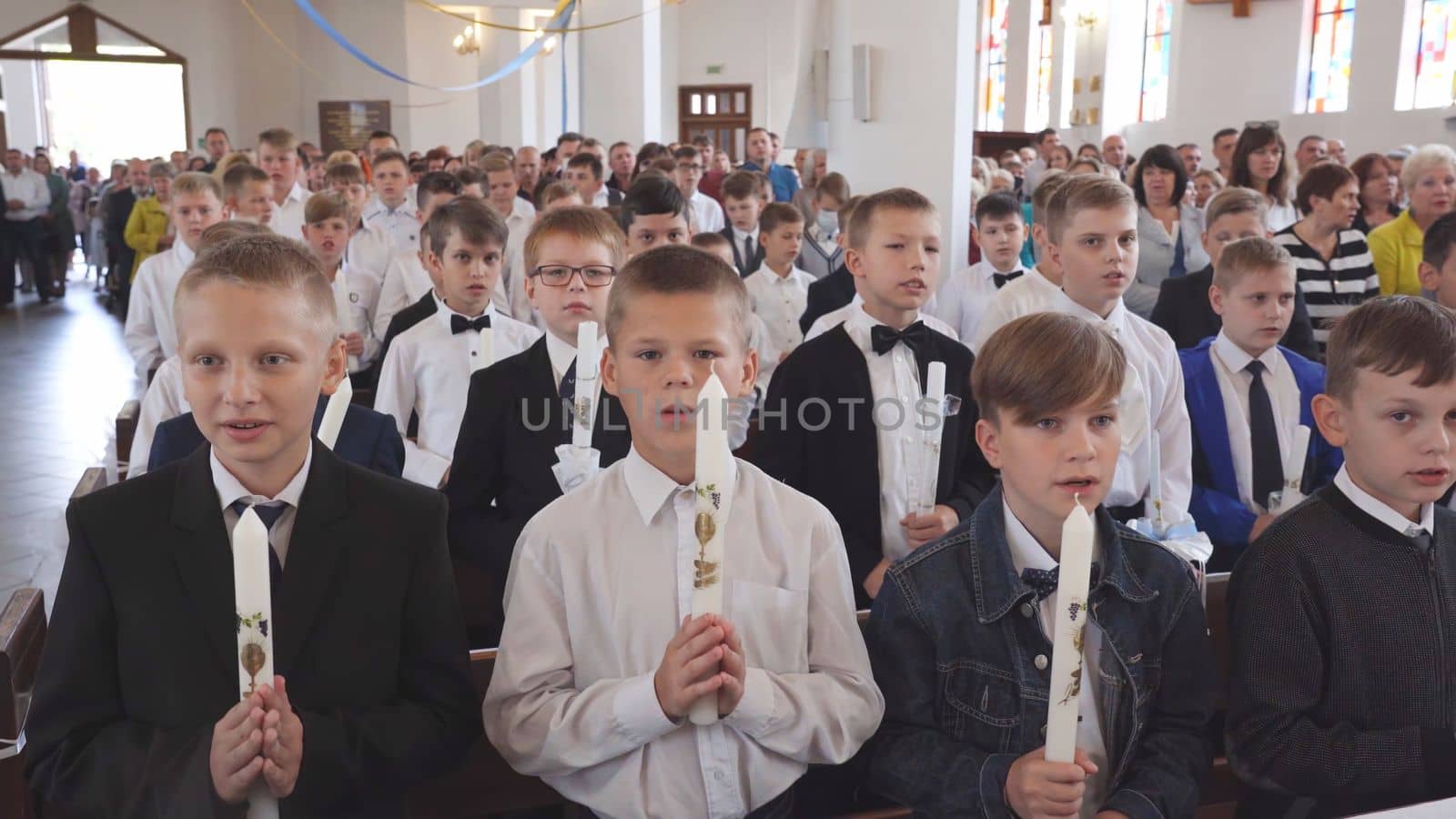 Children's First Catholic Communion in Belarus.