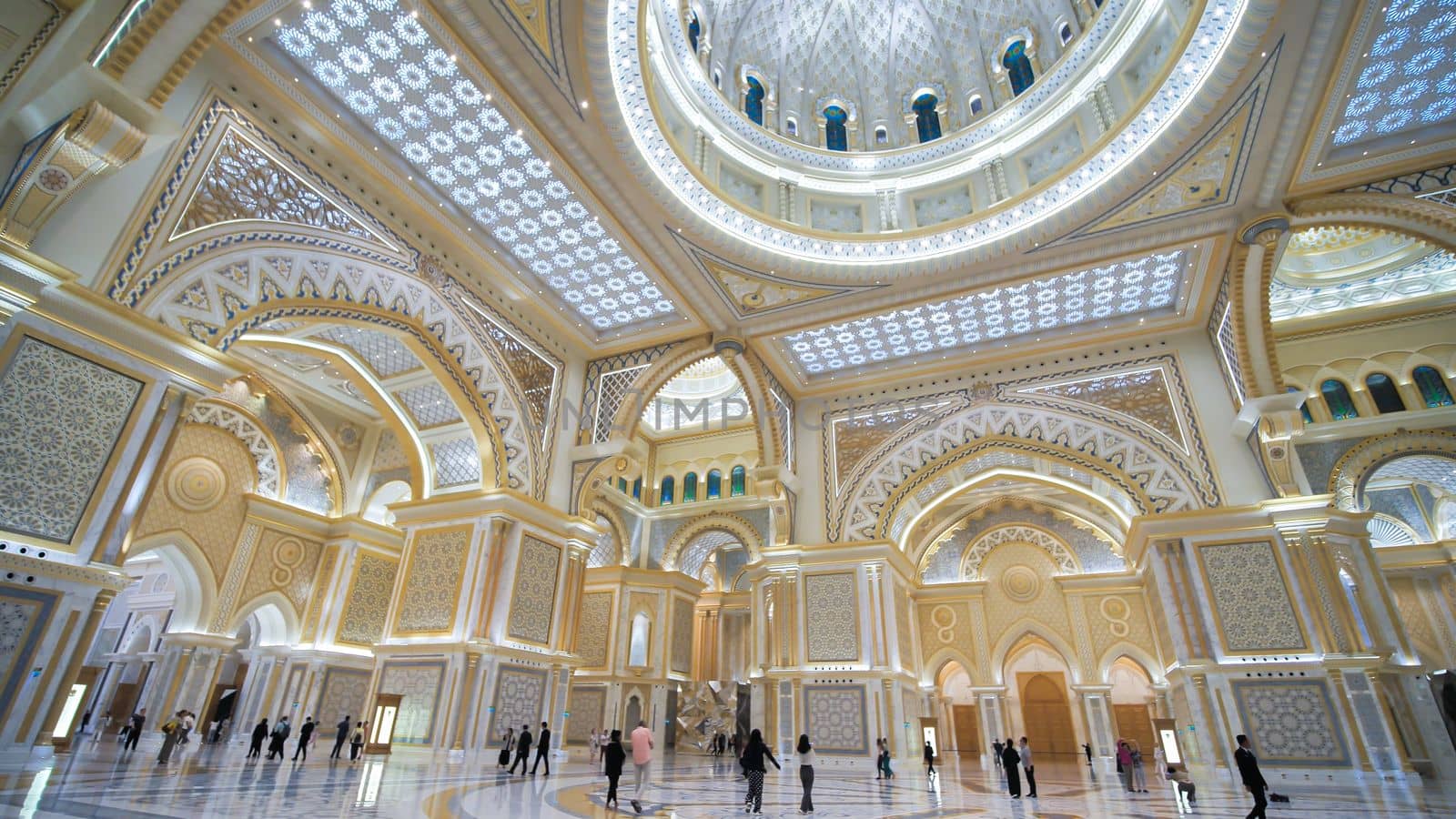 Presidential Palace, Palace of Qasr al-Watan the Palace of the nation inside in Abu Dhabi city in Arab Emirates