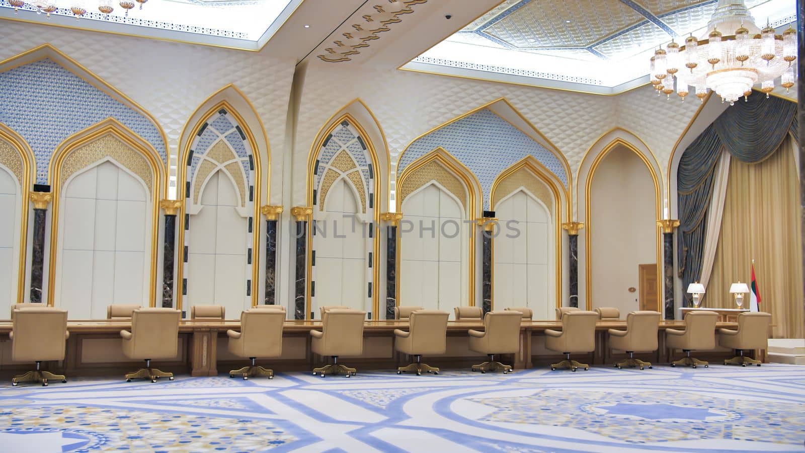 Qasr al-Watan the Palace. Reception hall of highly-favored politicians