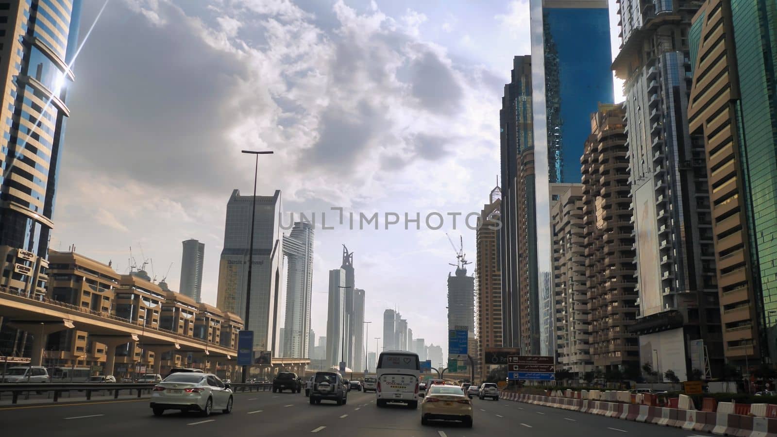 Drive along Sheikh Zayed Road in Dubai
