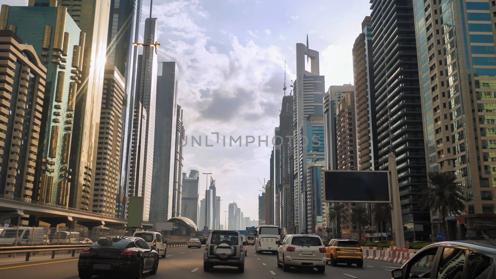 Drive along Sheikh Zayed Road in Dubai