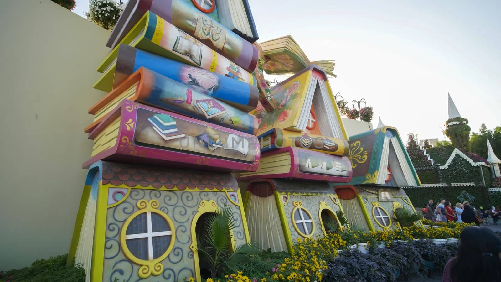 Dubai Miracle Garden in the UAE. It has over 45 million flowers.