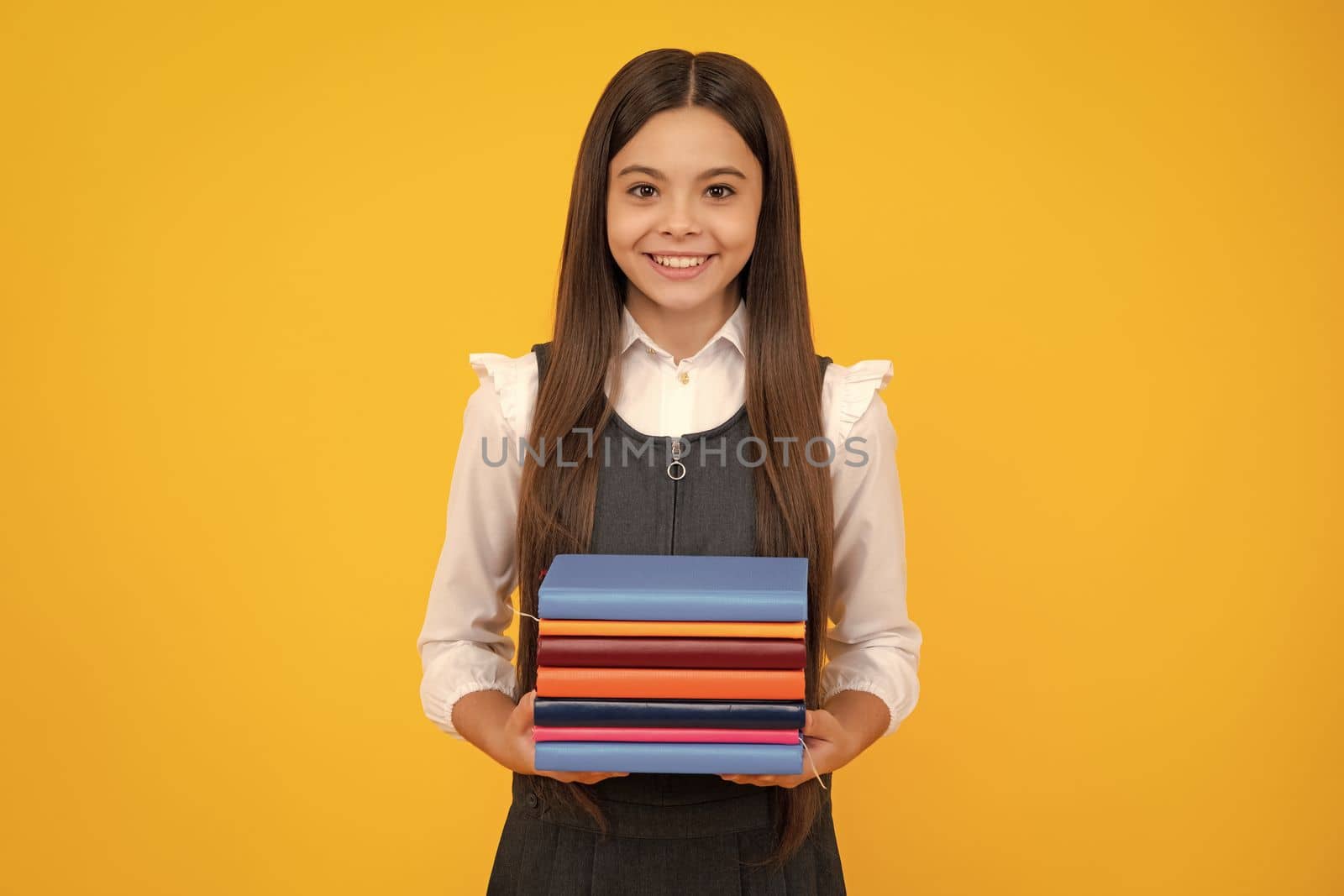 School child with book. Learning and education. by RedFoxStudio