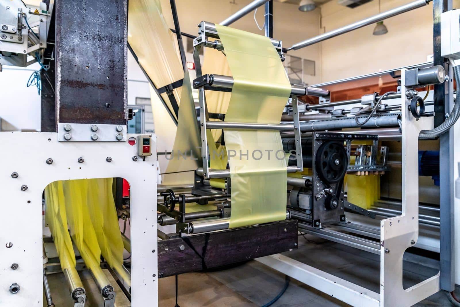 mechanically machine for the production of plastic bags by Edophoto