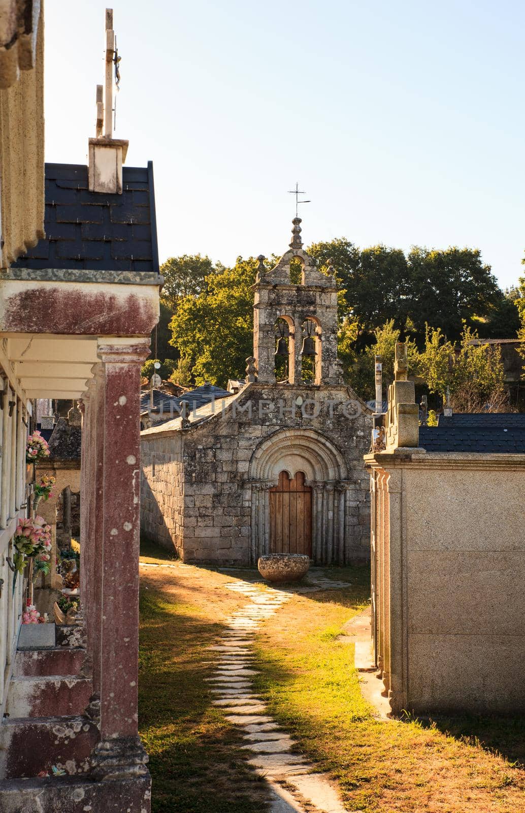 View of Little church of little town, Spain