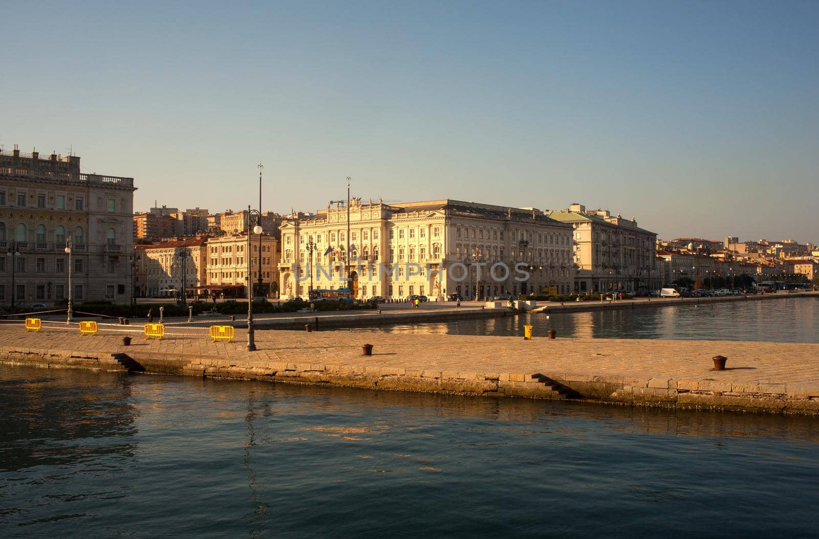 View of molo Audace in Trieste