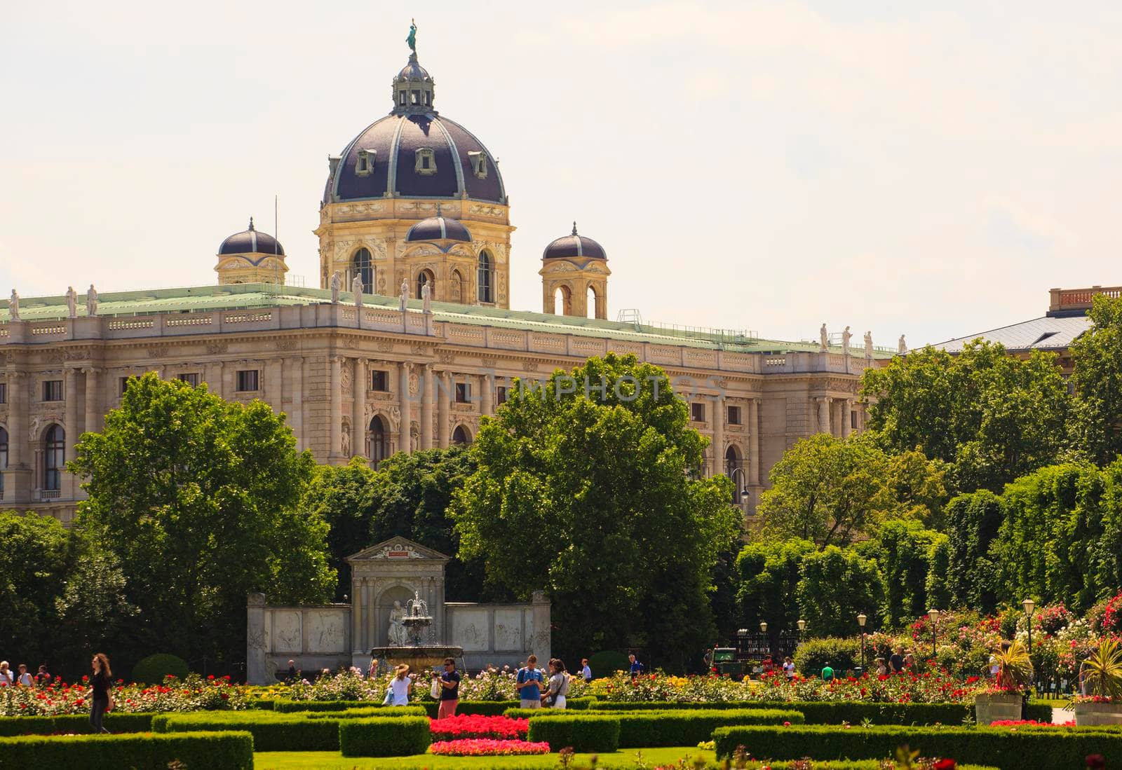 VIENNA, AUSTRIA - MAY, 22: View of the Naturhistorisches Museum dome on May 22, 2018