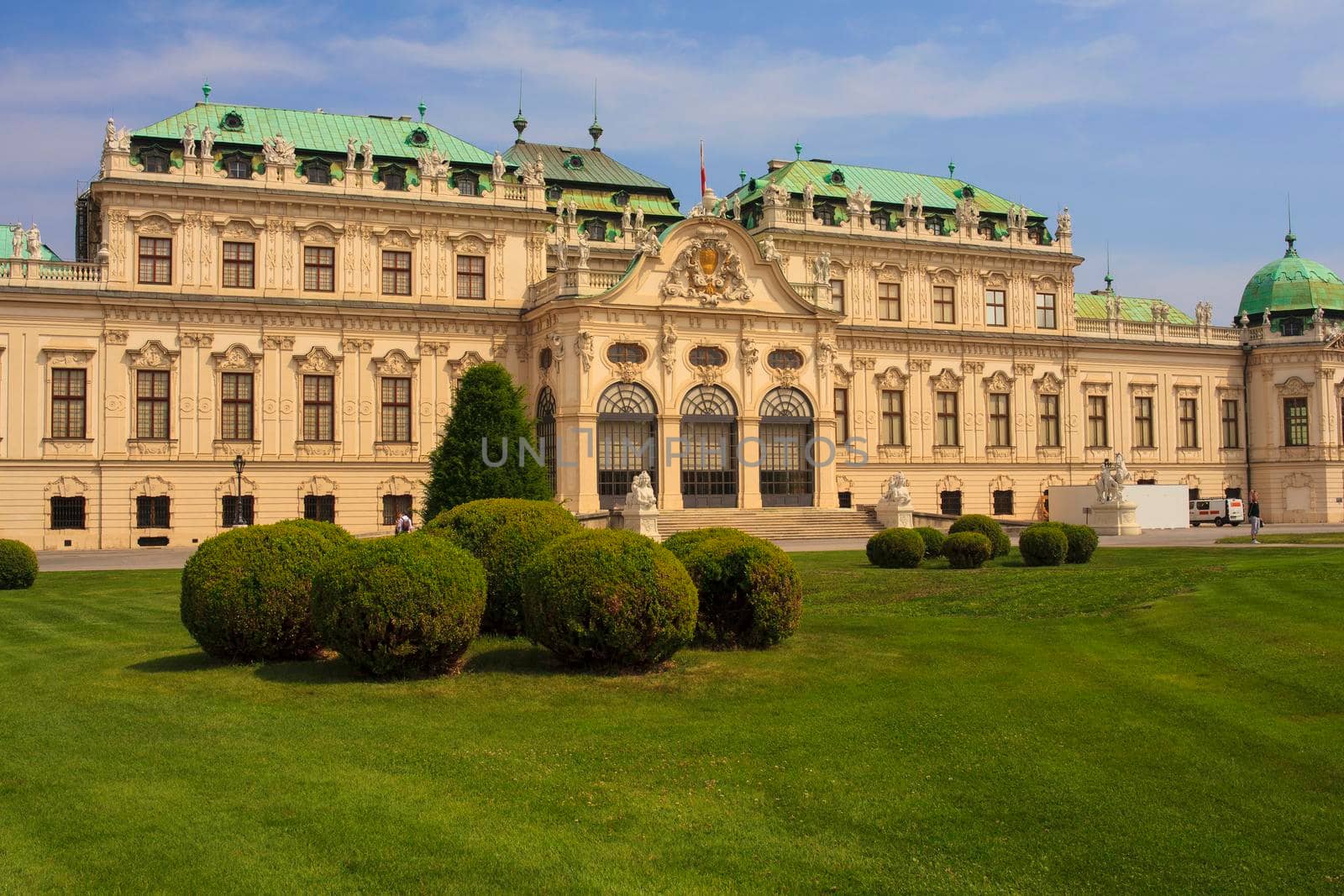 VIENNA, AUSTRIA - MAY, 22: View of the Belvedere, historic building complex in Vienna on May 22, 2018