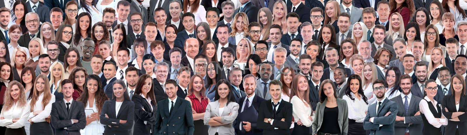 Business people group collage background by asdf