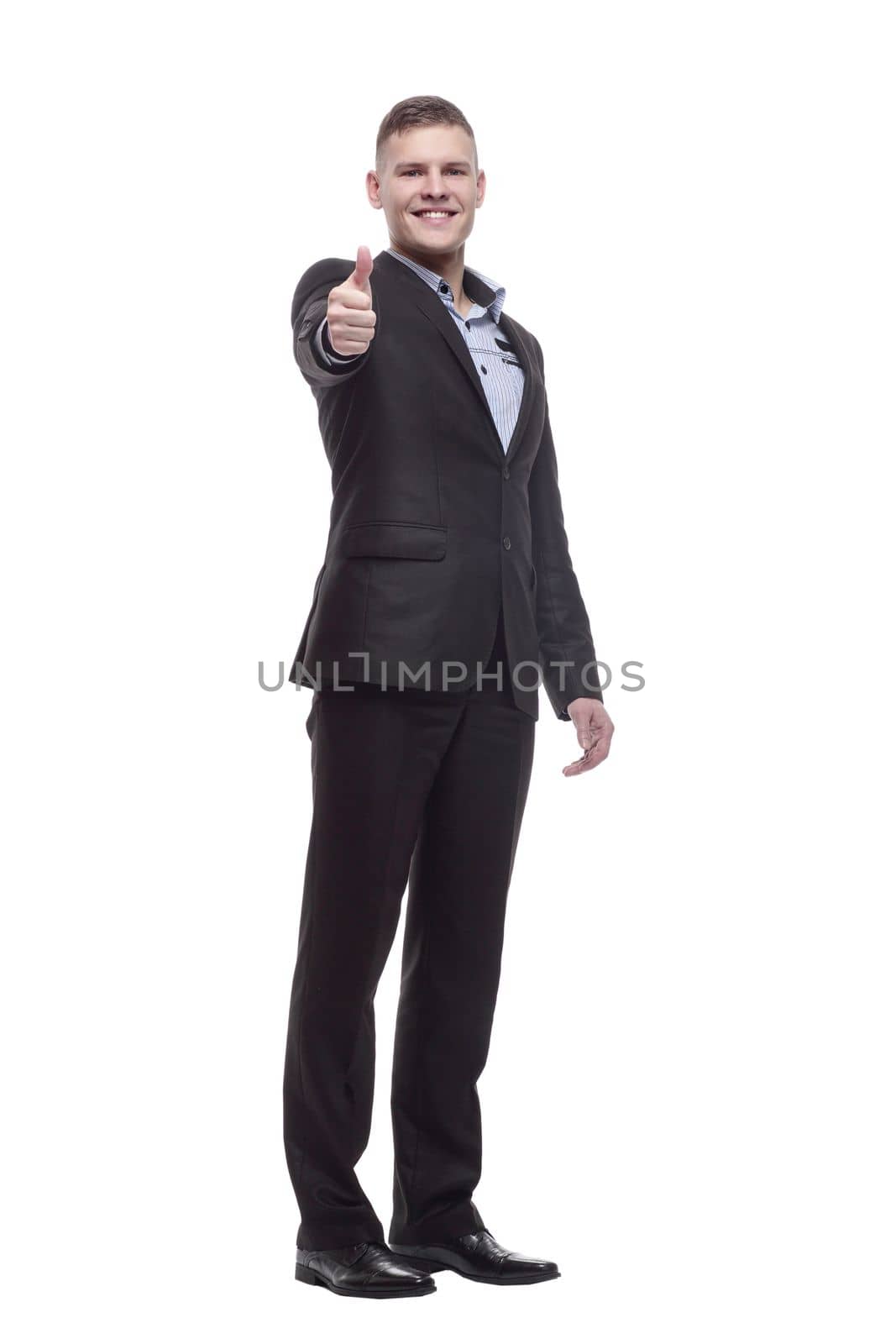 handsome young businessman. isolated on a white by asdf