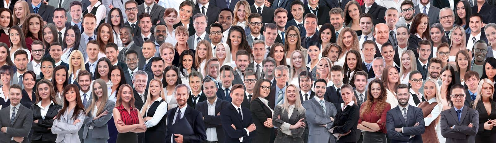 Business people group collage background by asdf