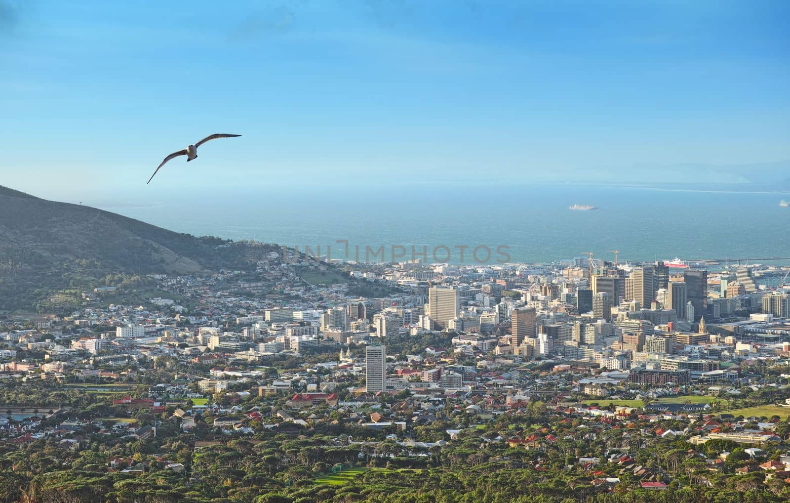 Cape Town after sunset. Cape Town after sunset - view from Signal Hill, South Africa