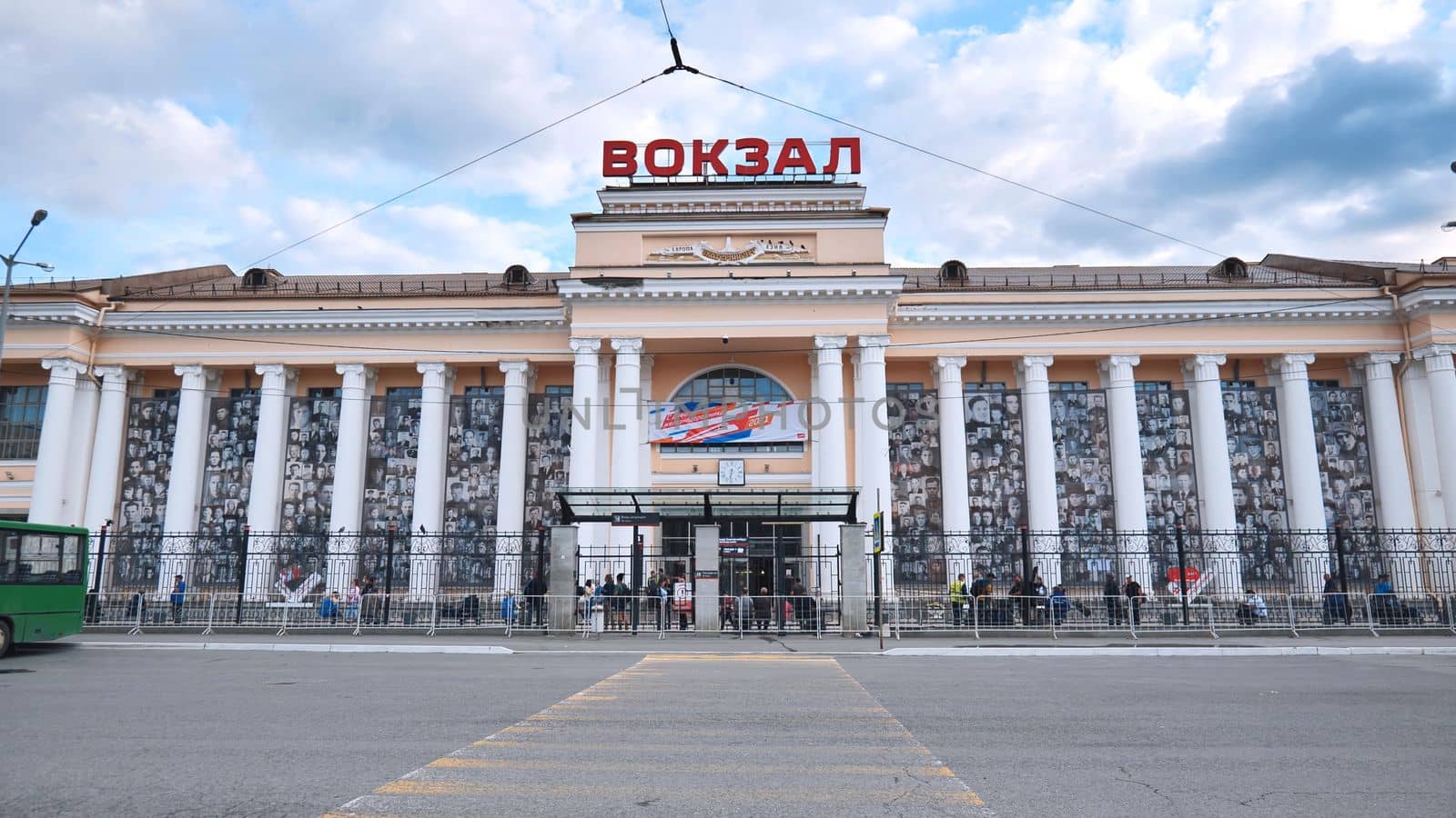 Yekaterinburg, Russia - August 5, 2021: Yekaterinburg Railway station, a major transportation hub on the Trans-Siberian main line. by DovidPro