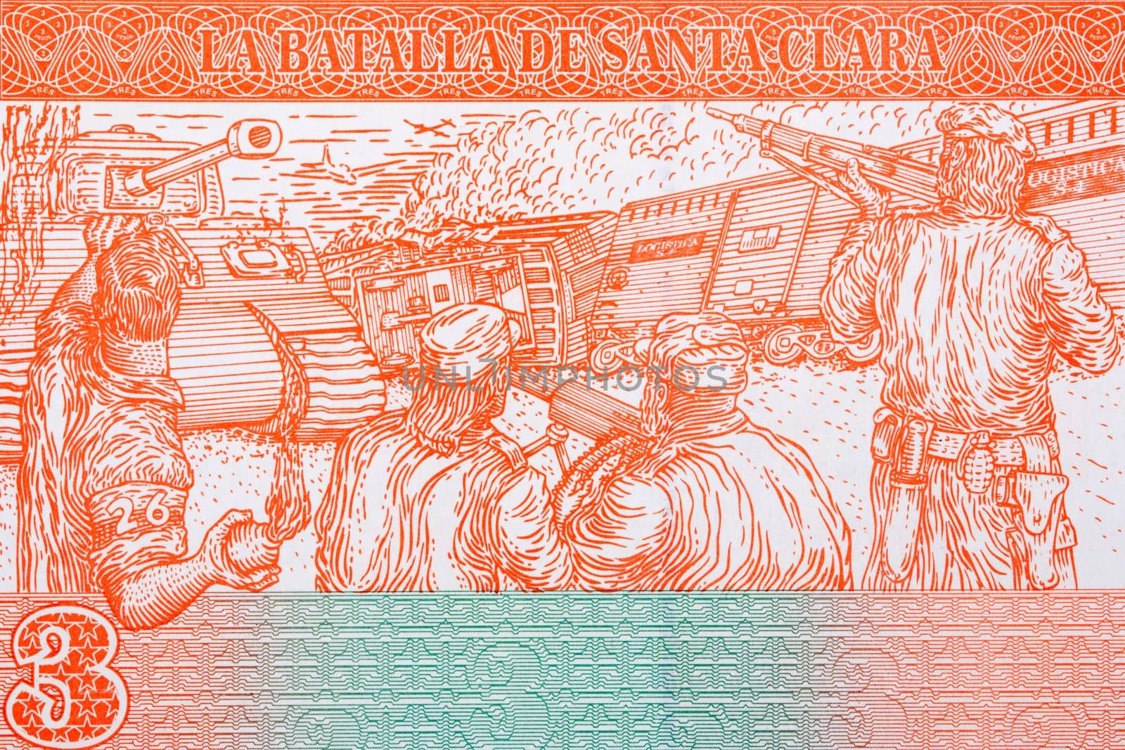 Battle of Santa Clara from Cuban money - convertible peso