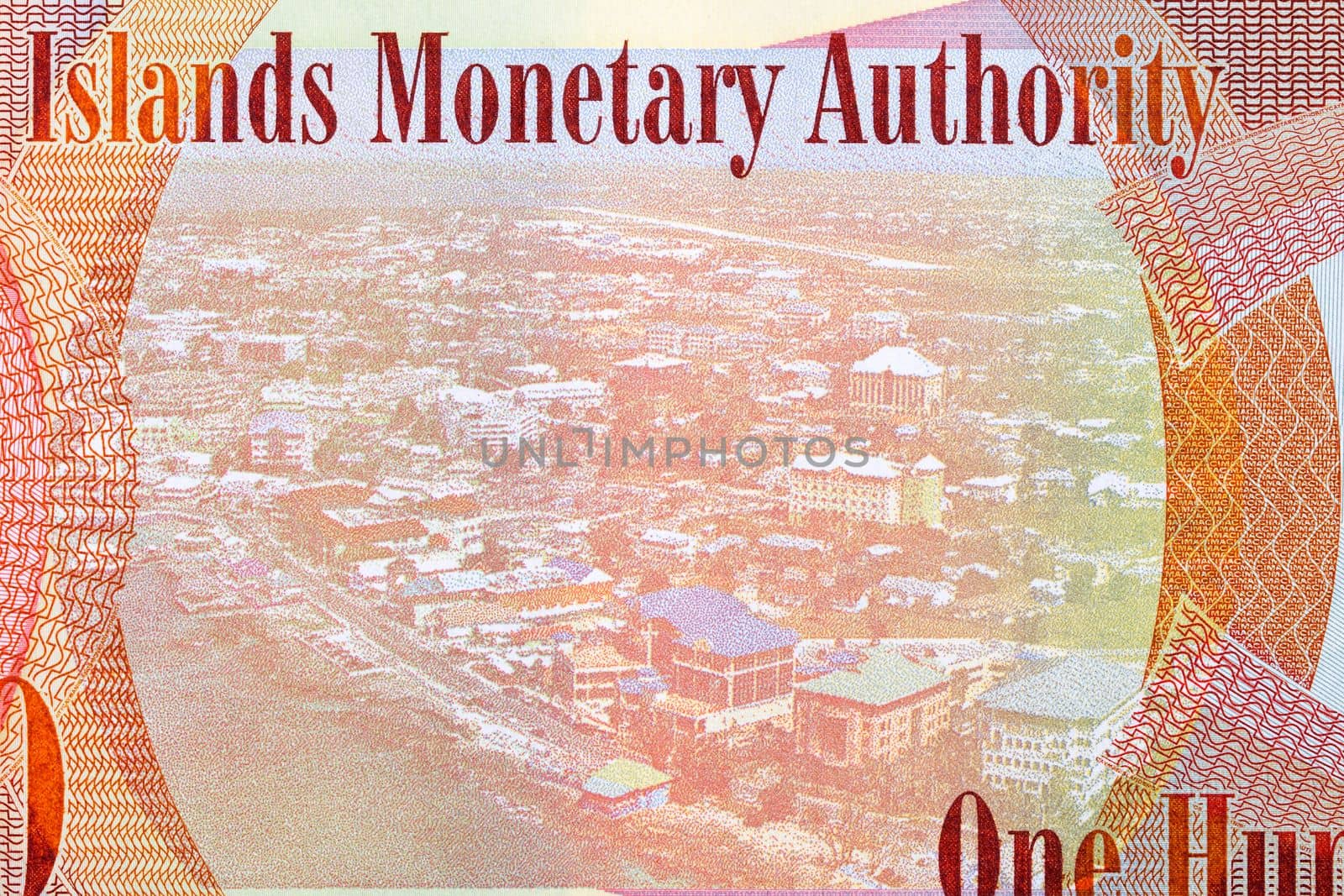 Aerial view of the Financial Center in George Town from money by johan10