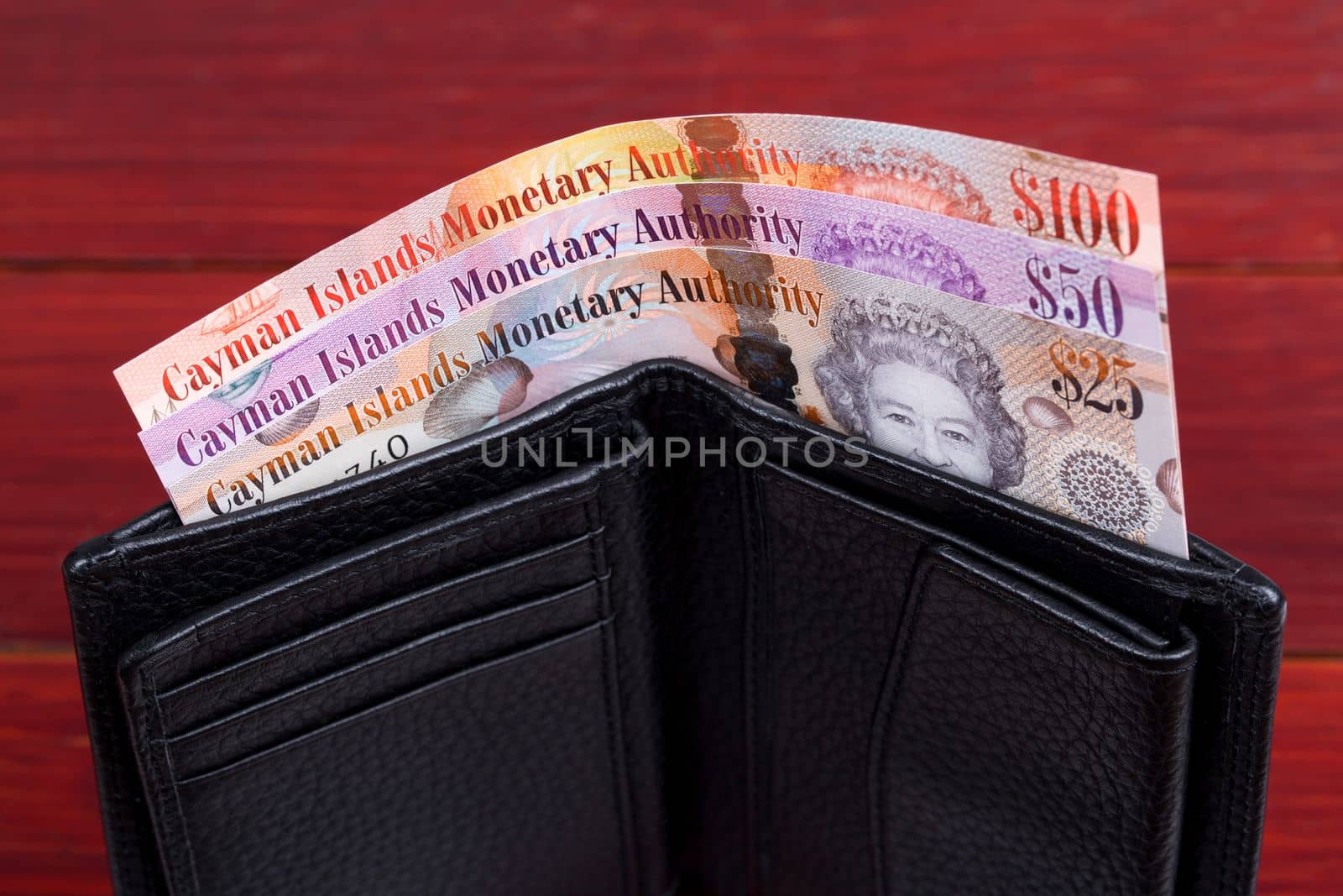 Cayman Islands money in the black wallet by johan10